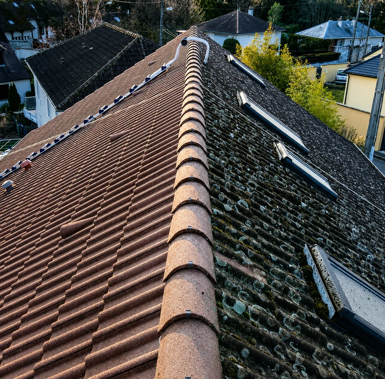 Démoussage & nettoyage de toiture